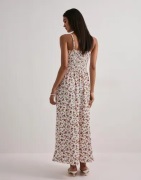 Only - Blommig - Onlmolly S/L Long Dress Jrs