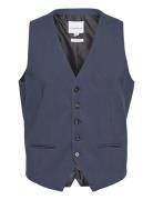 Mens Waistcoat For Suit Kostymväst Blue Lindbergh