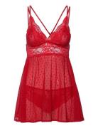 Bd Dot Mesh Lace Beatriz Nattlinne Red Hunkemöller