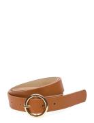 Pcbonna Jeans Belt Noos Bälte Brown Pieces