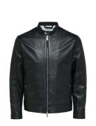 Slharchive Classic Leather Jkt Noos Läderjacka Skinnjacka Black Select...