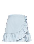 Kimm Mini Skirt Kort Kjol Blue Second Female