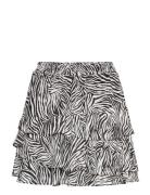 Zebra Flnce Skirt Kort Kjol Multi/patterned Michael Kors