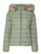 Tjw Basic Hooded Down Jacket Fodrad Jacka Green Tommy Jeans