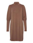 Mwelle Puff Dress Kort Klänning Brown My Essential Wardrobe