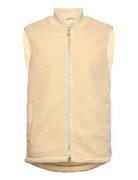 Fleece Bomber Vest Väst Beige Revolution