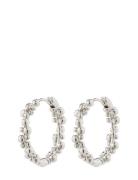 Solidarity Recycled Medium Bubbles Hoops Silver-Plated Accessories Jew...