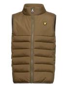 Leightweight Panel Gilet Fodrad Väst Brown Lyle & Scott Junior