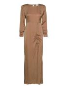 Malene Dress Maxiklänning Festklänning Brown Twist & Tango