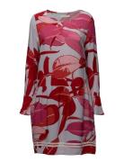 Coster Copenhagen Moss Crepe Dress W. Branch Print & Röd