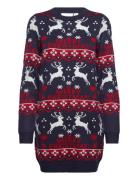 Vianna Reindeer Christmas Knit Dress/Ka Kort Klänning Multi/patterned ...