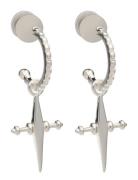 The Mini Cross Hoops-Silver Accessories Jewellery Earrings Hoops Silve...