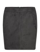 Vmdonnadina Fauxsuede Short Skirt Noos Kort Kjol Black Vero Moda