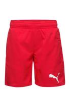 Puma Swim Boys Medium Length Shorts Badshorts Red Puma Swim