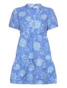 Ida Short Sleeve Dress Kort Klänning Blue A-View