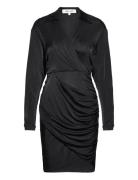 Dvf Troian Dress Kort Klänning Black Diane Von Furstenberg