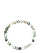 Beads Bracelet 6Mm Armband Smycken Green Edd.