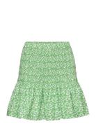 Crystal Skirt Ditzy Print Kort Kjol Green A-View