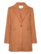 Vipoko L/S Jacket/Tb Outerwear Coats Winter Coats Brown Vila