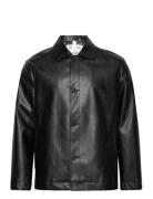 Alfred Faux Leather Läderjacka Skinnjacka Black Brixtol Textiles