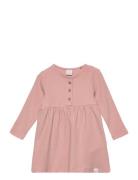 Dress Solid Waffle Kjol Pink Lindex