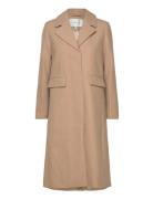 YAS Yaslima Ls Wool Mix Coat S. Noos Beige