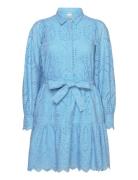 Yasholi Ls Belt Dress S. Noos Kort Klänning Blue YAS