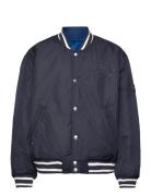 Reversible Jacquard Bomber Bomberjacka Jacka Blue Tommy Hilfiger