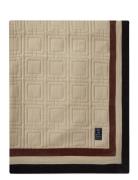 Lexington Home Graphic Quilted Organic Cotton Bedspread Beige