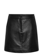 YAS Yaslyma Hmw Leather Skirt Noos Svart