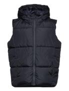 Light Puffer Vest Fodrad Väst Navy Tom Tailor