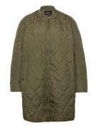 Cacamp, L/S, New Coat Fodrad Rock Green Zizzi