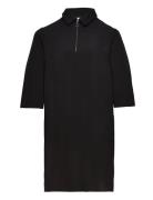 Carkeziah 3/4 Zipper Dress Wvn Kort Klänning Black ONLY Carmakoma