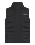 Maddox Puffer Vest Kids Fodrad Väst Black Les Deux