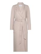 IVY OAK Belted Double Face Coat Beige