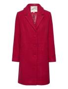Crtulisa Coat Outerwear Coats Winter Coats Red Cream