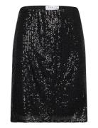 Vila Visparkling Hw Short Skirt/Ka Svart