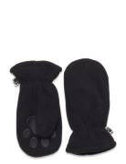 Mittens Fleece Pu Palm Accessories Gloves & Mittens Mittens Black Lind...