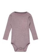 Berry - Bodysuit Bodies Long-sleeved Pink Hust & Claire