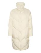 Crnisa Puffer Jacket Fodrad Rock Cream Cream