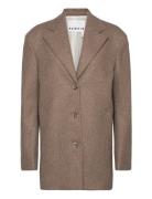 REMAIN Birger Christensen Wool Boxy Jacket Beige