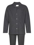 Flannel Pj Set Pants And Shirt Gb Pyjamas Grey GANT