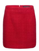 Azzurra Tweed Mini Skirt Kort Kjol Red French Connection