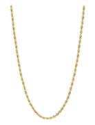 Gold Rope Chain Halsband Smycken Gold Nialaya