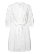 Mschabiella 3/4 Shirt Dress Kort Klänning White MSCH Copenhagen