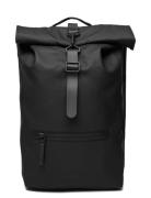 Rolltop Rucksack W3 Ryggsäck Väska Black Rains