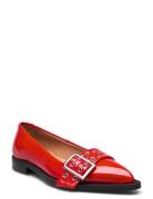 Saso Low Ballerinaskor Ballerinas Red Pavement