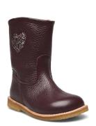 ANGULUS Boots - Flat - With Zipper Lila