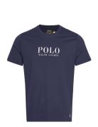 Polo Ralph Lauren Underwear Logo Cotton Jersey Sleep Shirt Marinblå