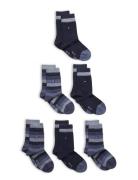 Th Kids Basic Stripe Sock 6P Ecom Sockor Strumpor Multi/patterned Tomm...